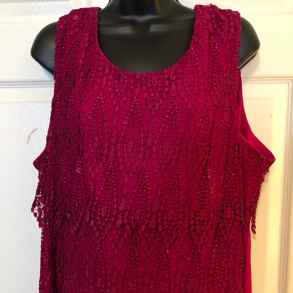 Red dress with jacket